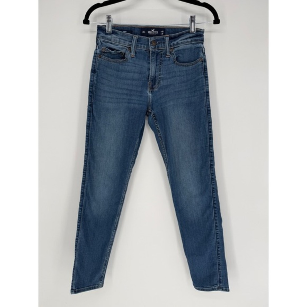 HOLLISTER MEN'S SKINNY JEANS 26X28 MEDIUM WASH ADVANCED STRETCH
